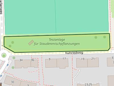 Testanlage für Staudenmischpflanzungen